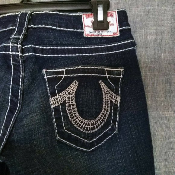 True Religion Gina Big T Stretch Jeans 25  L34 - Picture 11 of 11